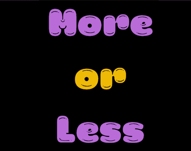 More or Less cover art